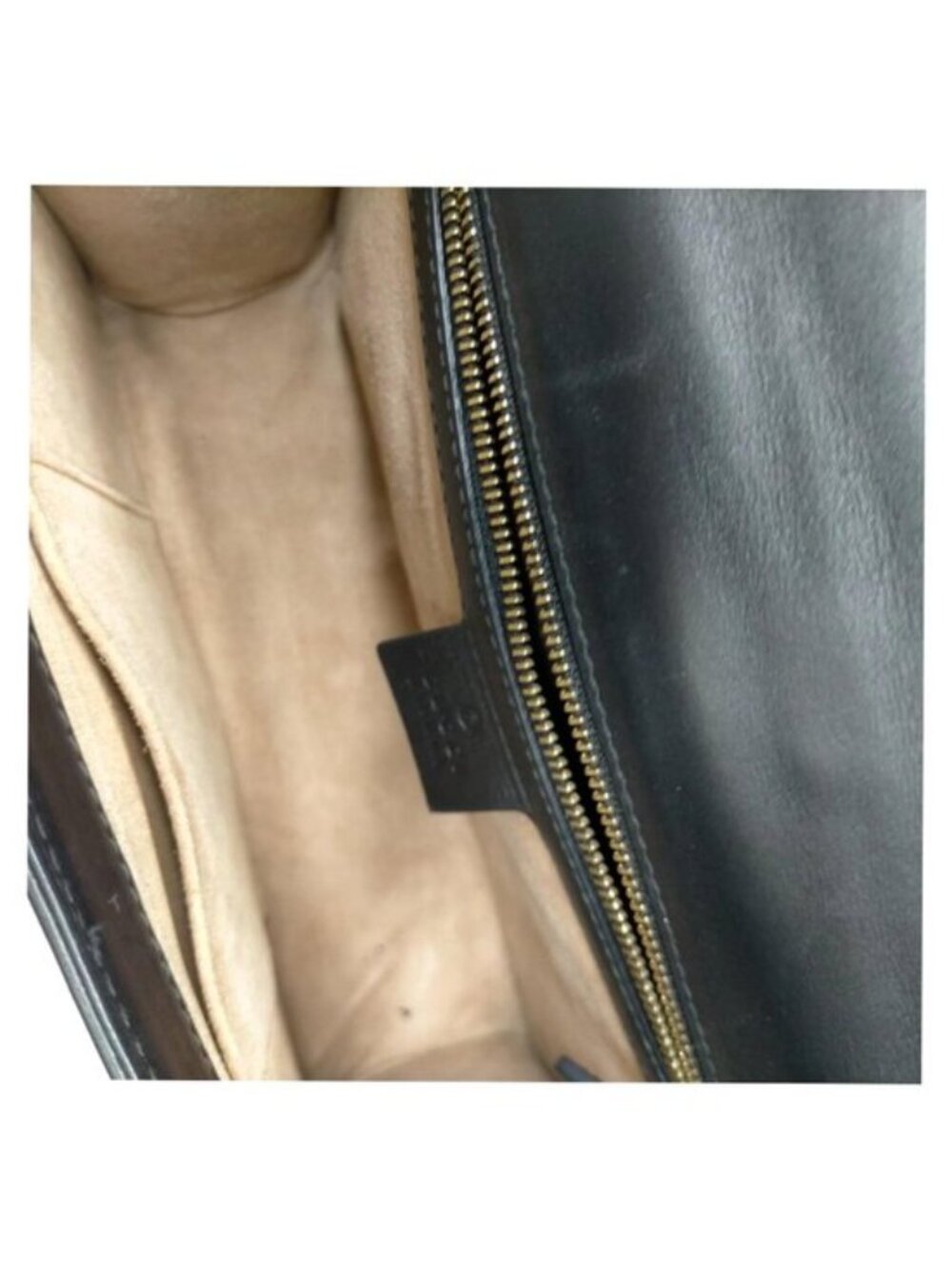 Authentic Gucci Sylvie Leather Shoulder Crossbody Bag Web Stripe Black - Picture 11 of 16
